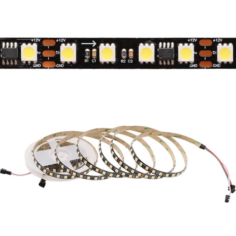 12V 10mm 400LEDs 5050 Addressable White TM1814 LED Strip 12V 10mm 400LEDs 5050 Addressable White TM1814 LED Strip